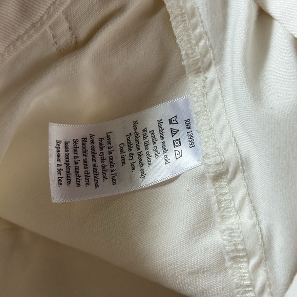 Everlane Cream Organic Cotton jeans - size 0 - barrel jeans - Picture 5 of 7